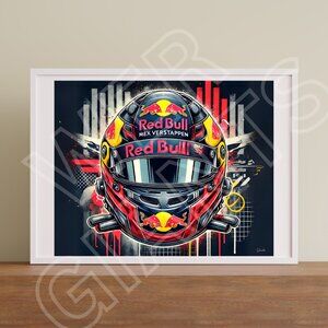 F1 REDBULL Helmet 20x16 Poster